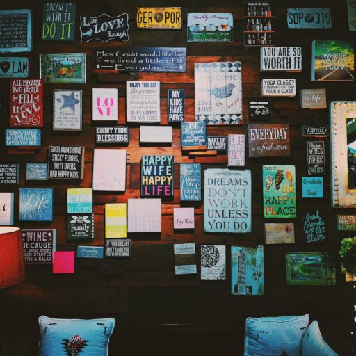 Photo of Assorted Letter Board Quote Hanged on Wall